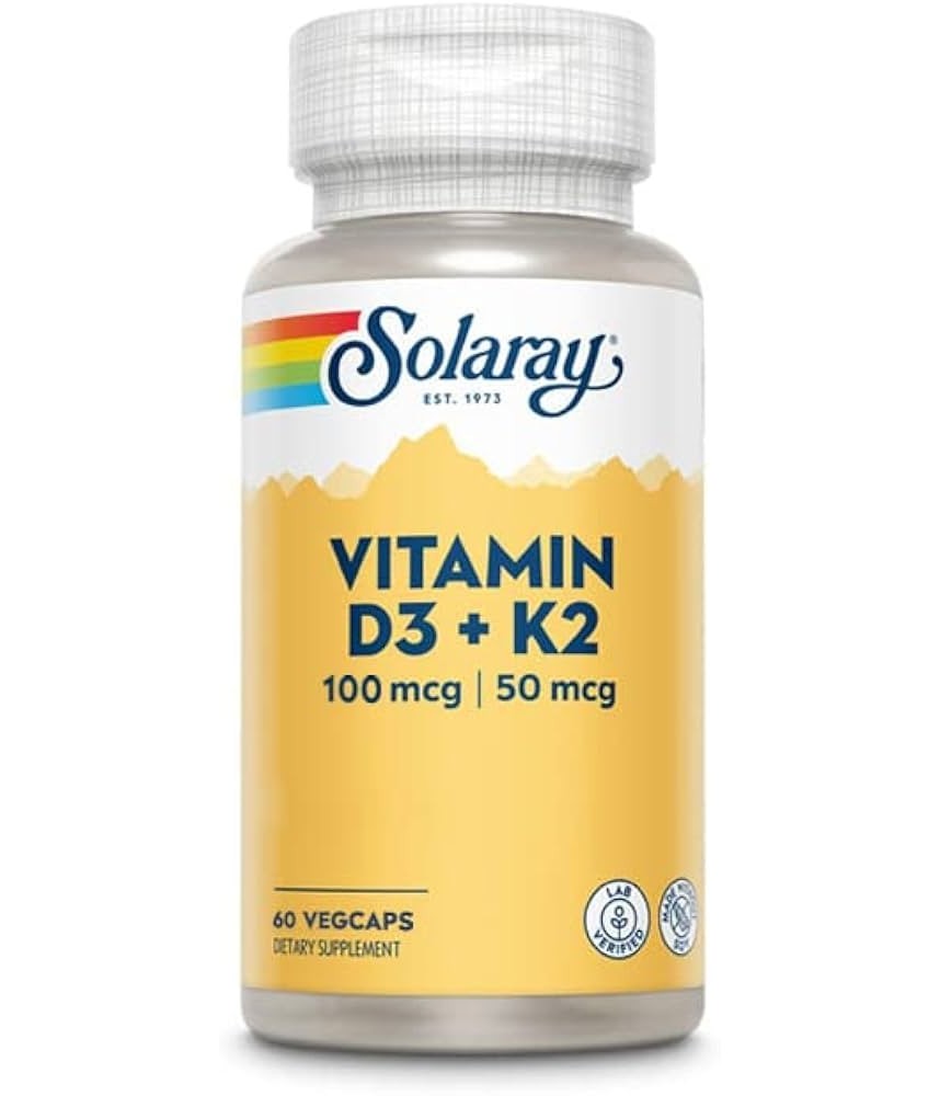 Vitamina D3 + K-2 (MK7) - 60 VegCaps