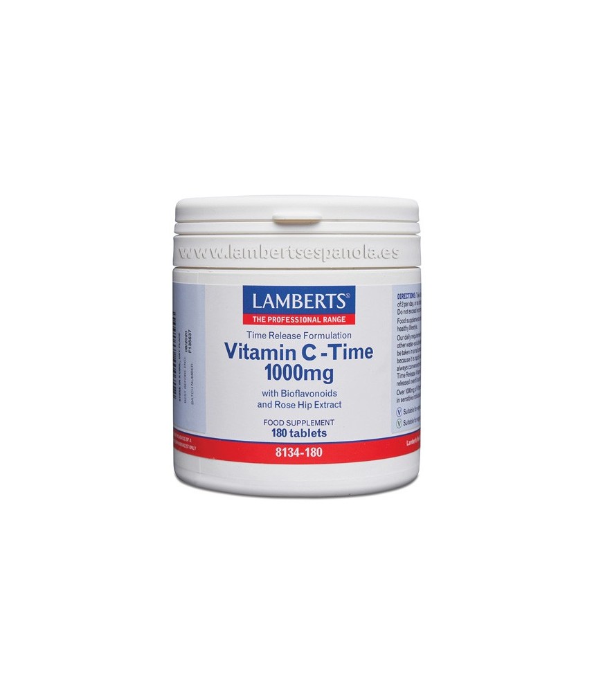 VITAMINA C 1000 MG. LIBERACIÓN SOSTENIDA 180 TABLETAS