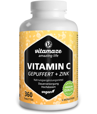 VITAMINA C 1000MG, ZINC Y ÁCIDO HIALURÓNICO 180 comp. BAIO BIOMEDIC